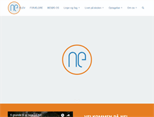 Tablet Screenshot of ne.dk
